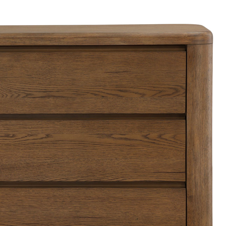 Chatham Oak Veneer Dresser, detail 2 view