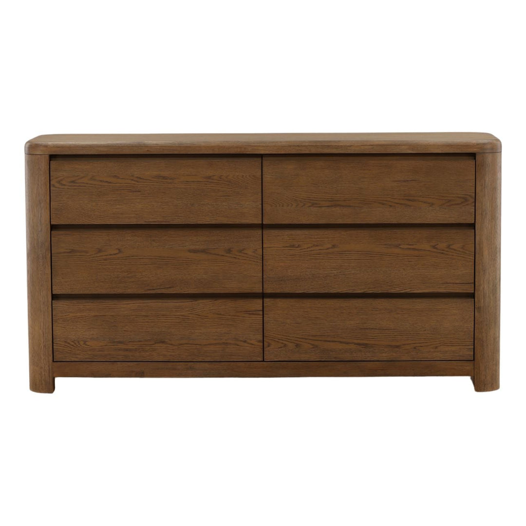 Chatham Oak Veneer Dresser, front view