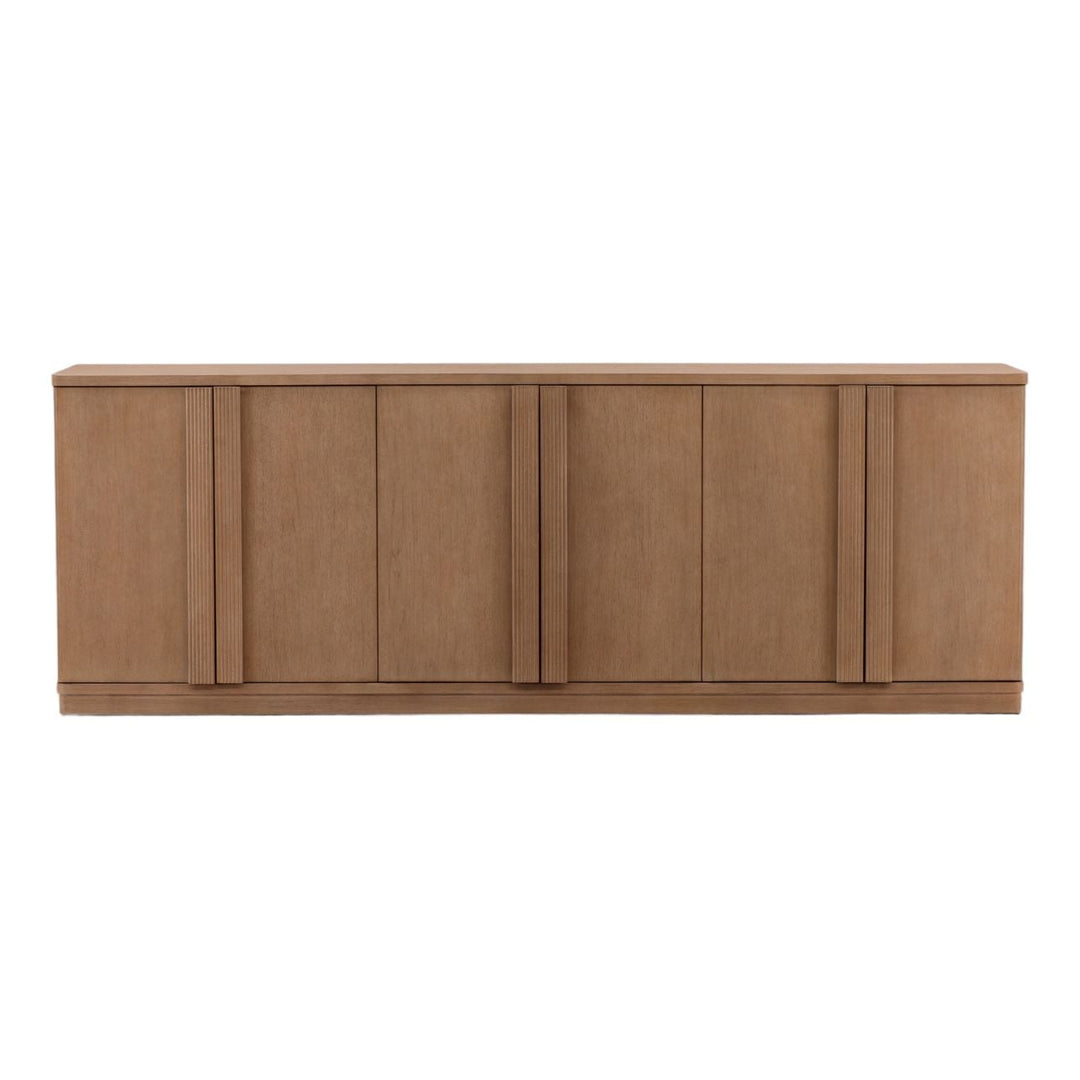 Eton Oak Veneer Sideboard, Light Warm Wash, front view