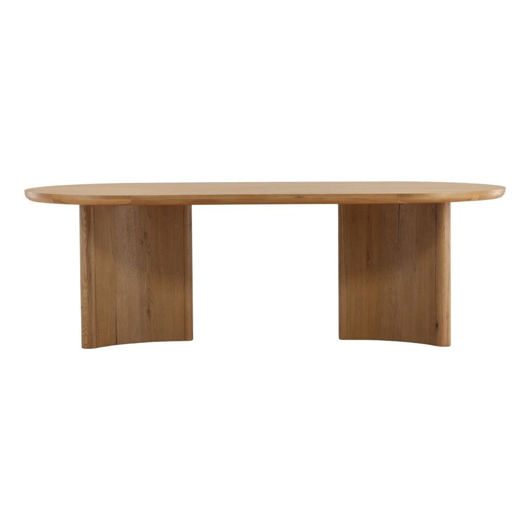 Fraser Natural Oak Veneer Dining Table, front view
