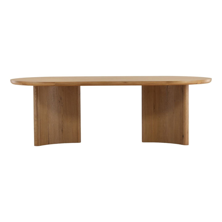 Fraser Natural Oak Veneer Dining Table, front view