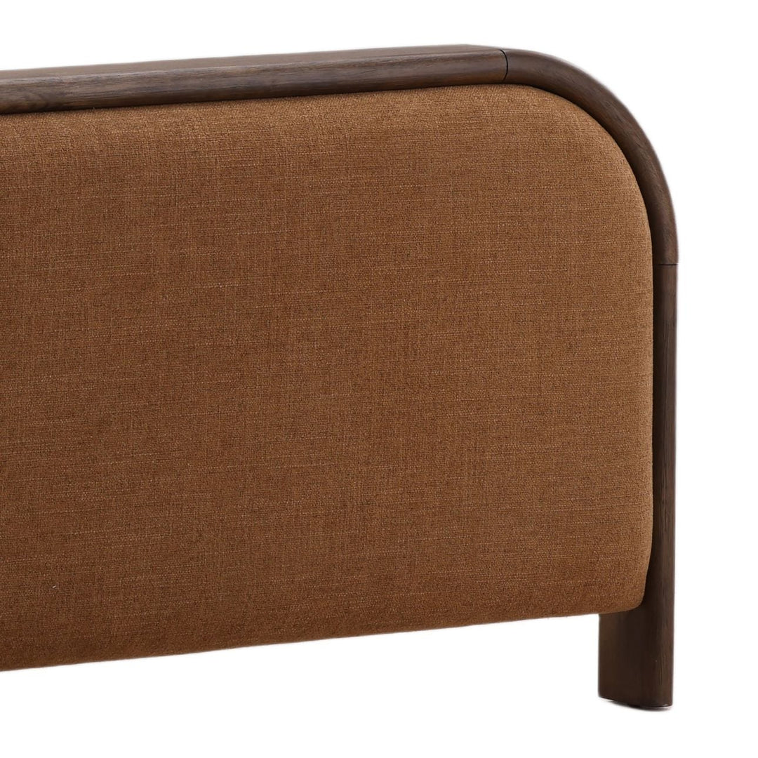 Gideon Brown Upholstered Bed, detail 3 view