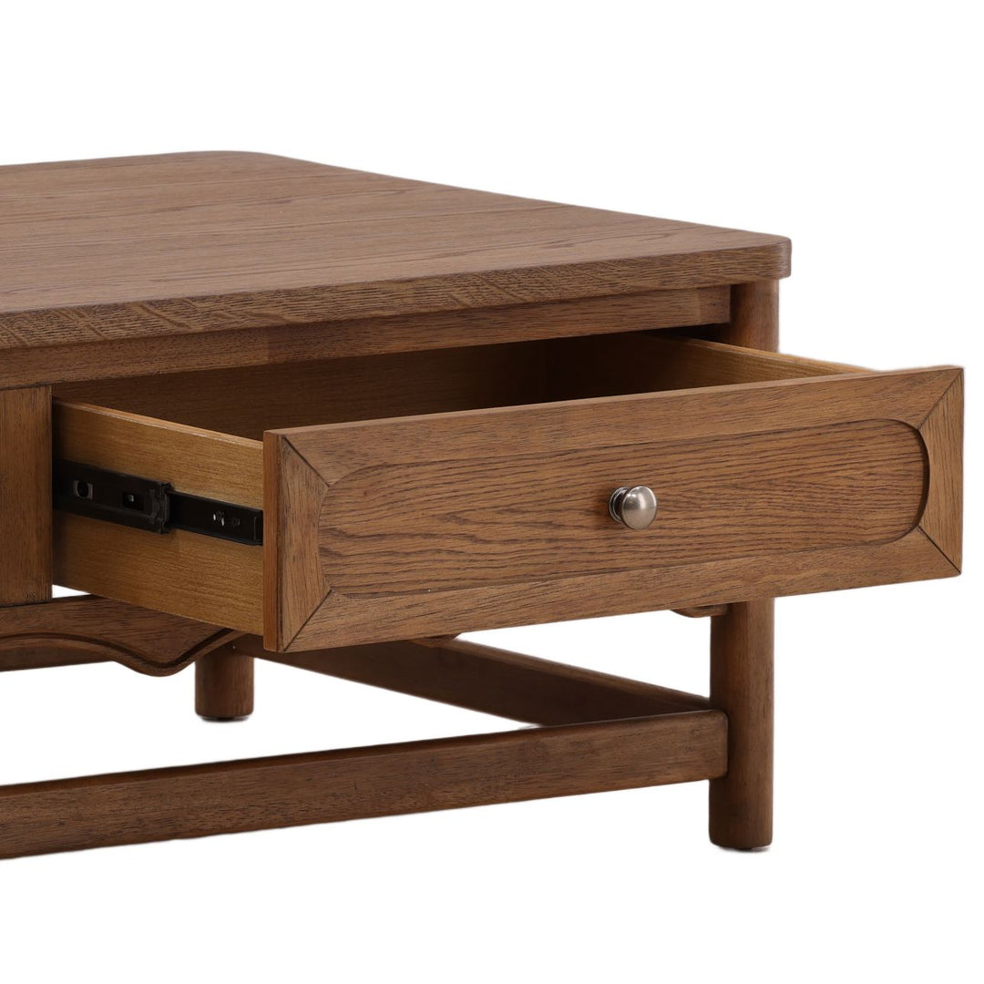 Pippa Oak Veneer Coffee Table, detail 2 view