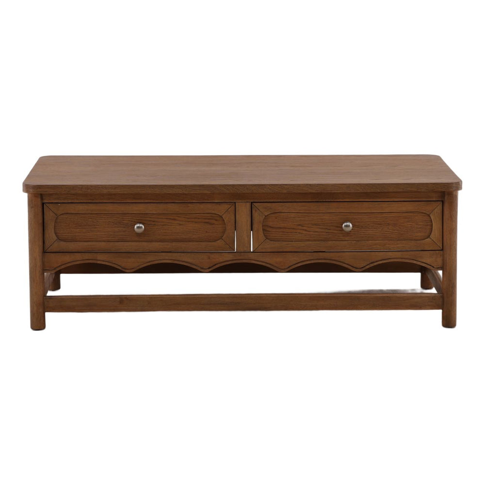 Pippa Oak Veneer Coffee Table, front view