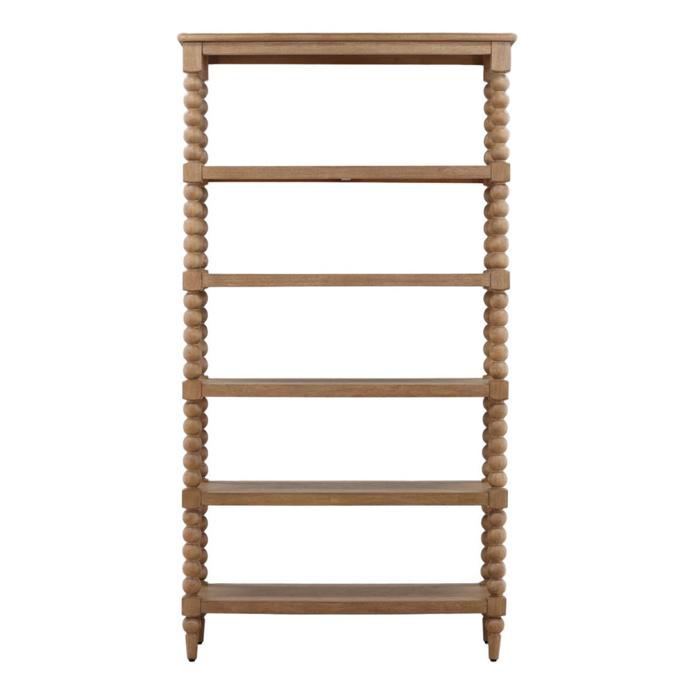 Marina Wood Bookcase, front view