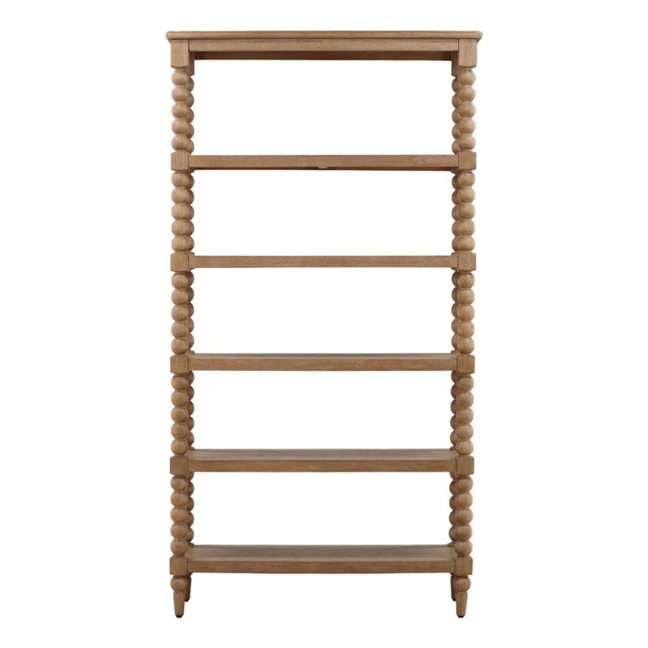 Marina Wood Bookcase, front view