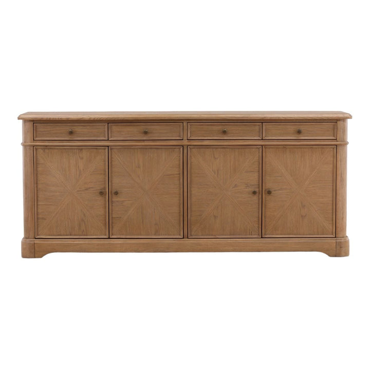 Fairen Oak Veneer Sideboard, front view