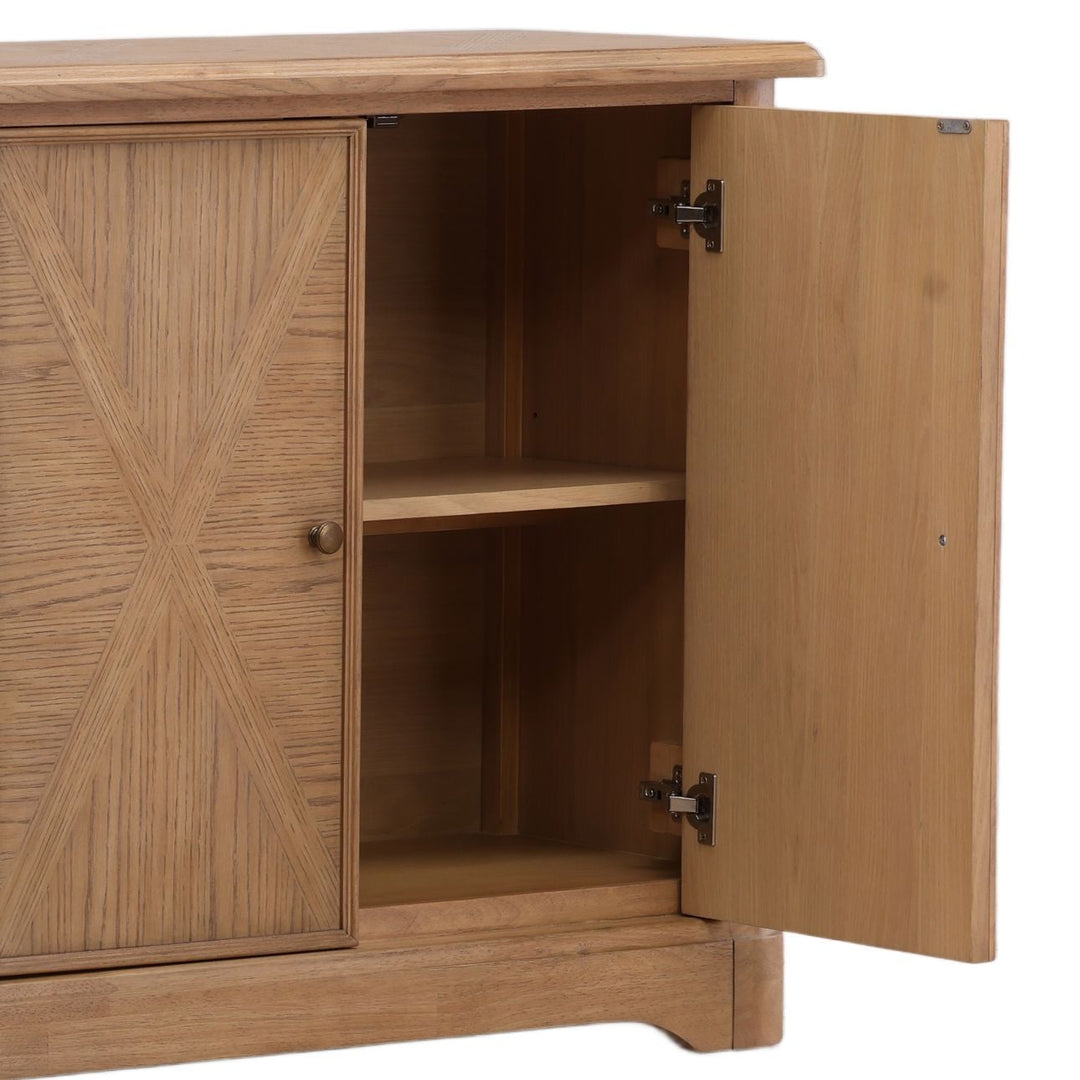 Halden Oak Veneer Sideboard, detail 2 view