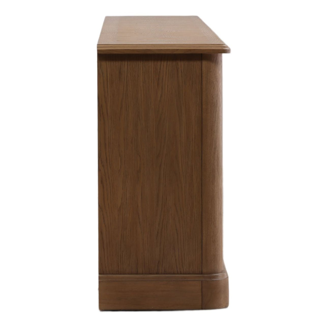 Halden Oak Veneer Sideboard, profile view