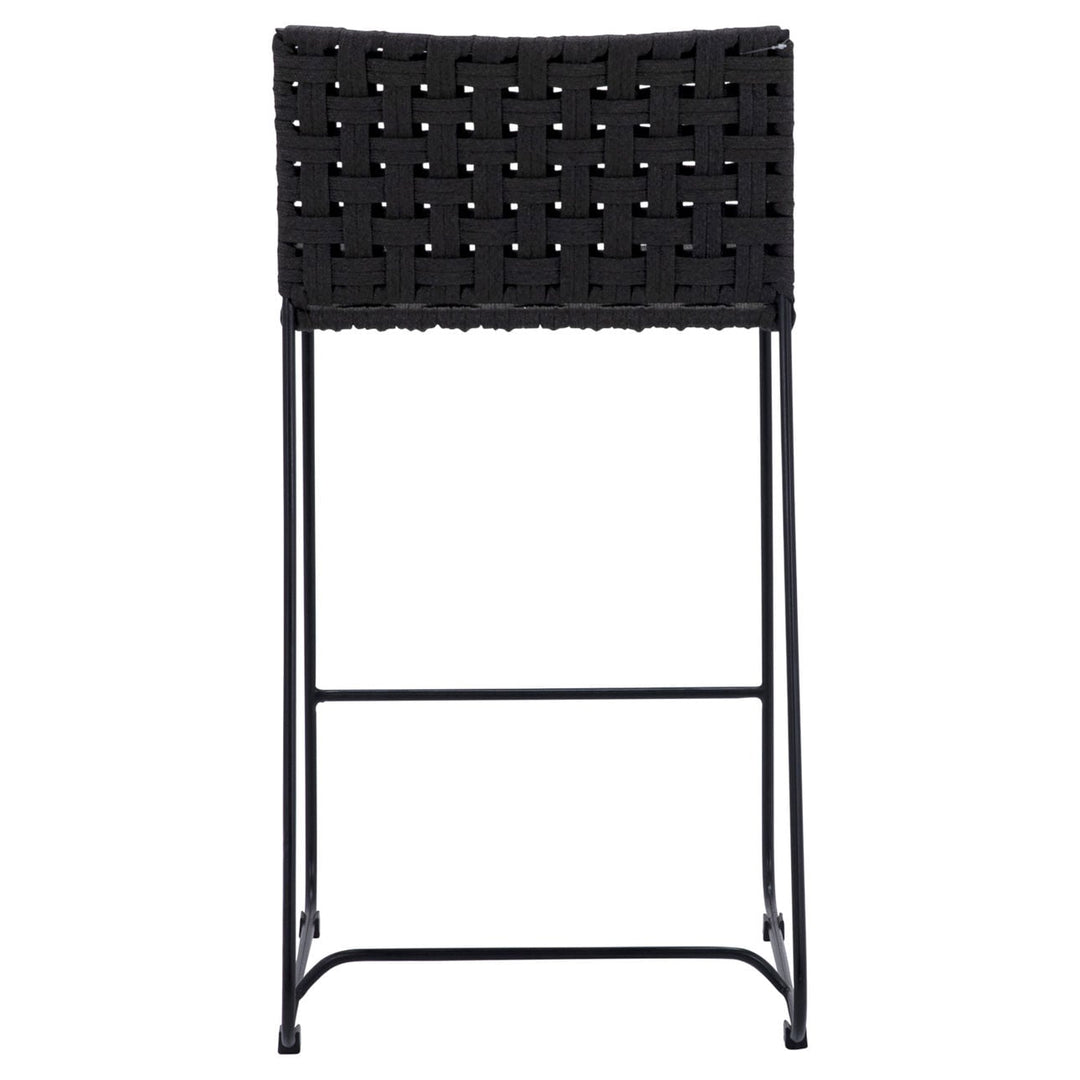 Forren Rope Outdoor Counter Stool, back view