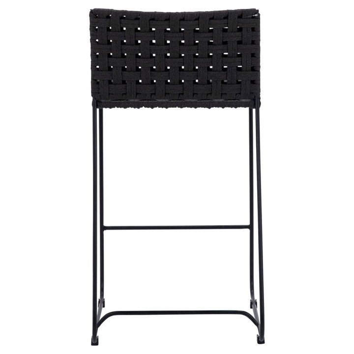 Forren Rope Outdoor Counter Stool, back view