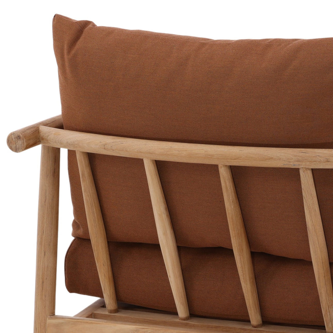 Aimara Sienna Teak Outdoor Lounge Chair, detail 3 view