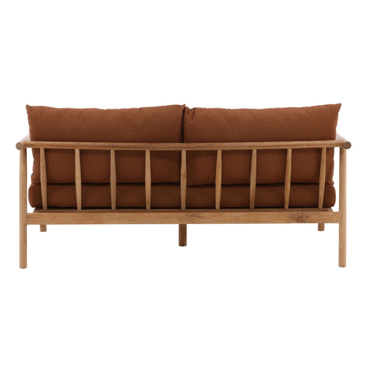 Aimren Sienna Teak Outdoor Sofa, back view