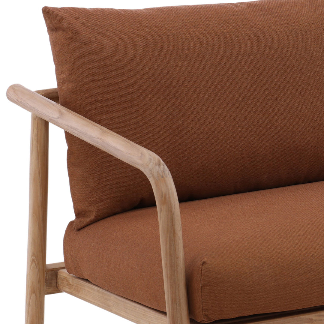 Aimren Sienna Teak Outdoor Sofa, detail 3 view