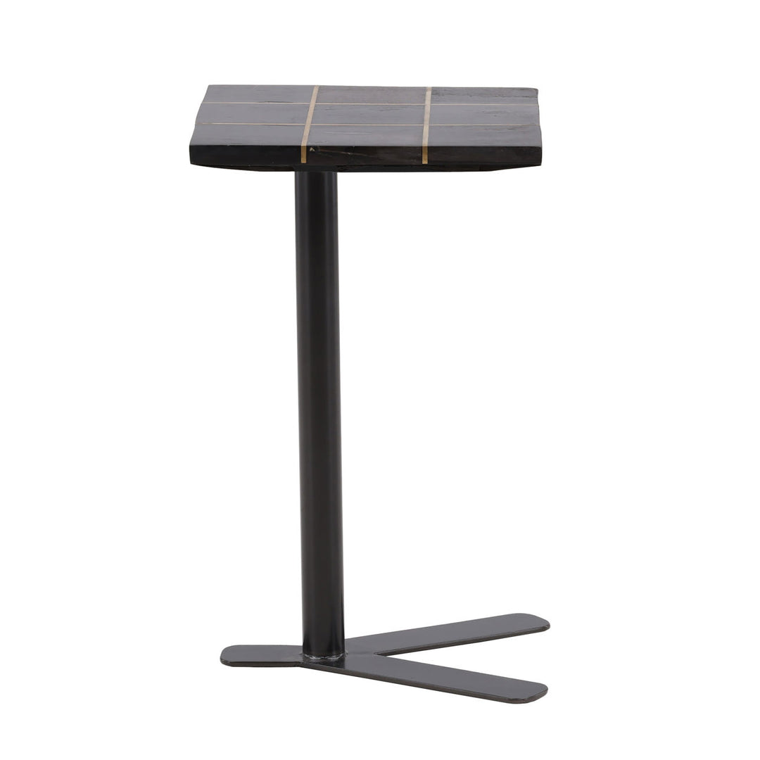 Milo Tic-Tac-Toe Side Table, profile view