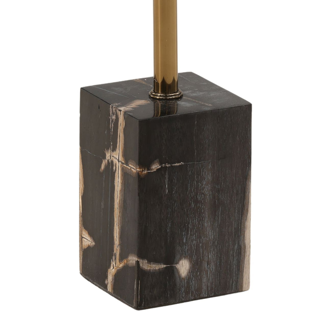 Wren Petrified Wood Side Table, detail 2 view