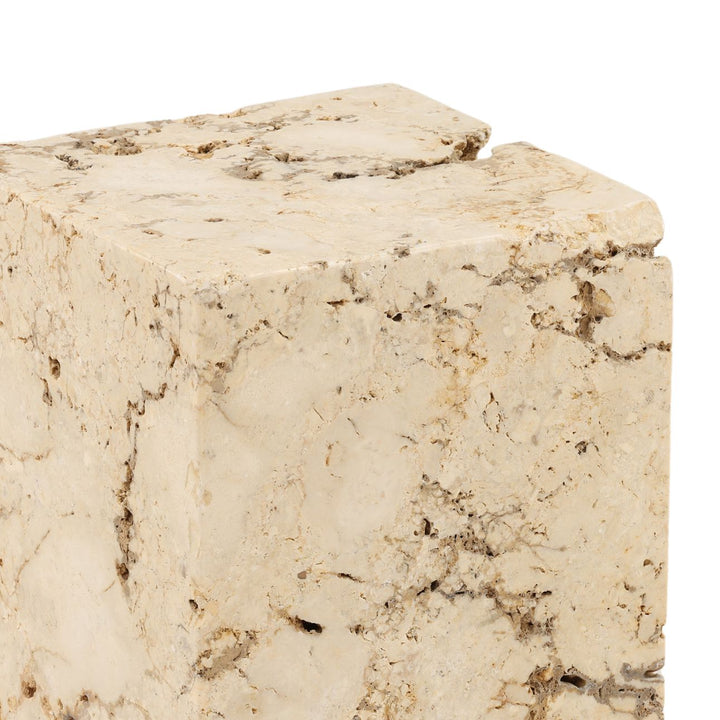 Stellan Marble Stool, detail 2 view