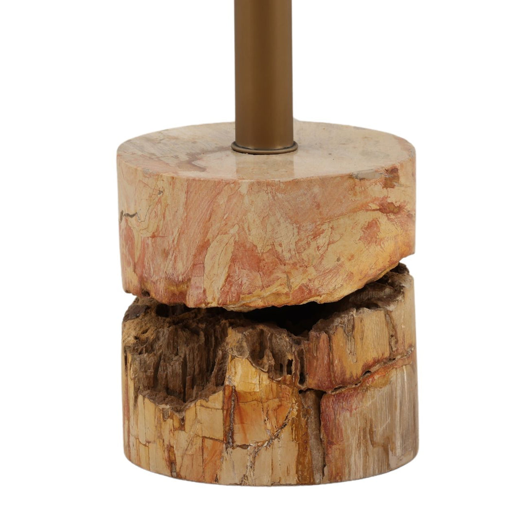 Cael Petrified Wood Side Table, detail 2 view