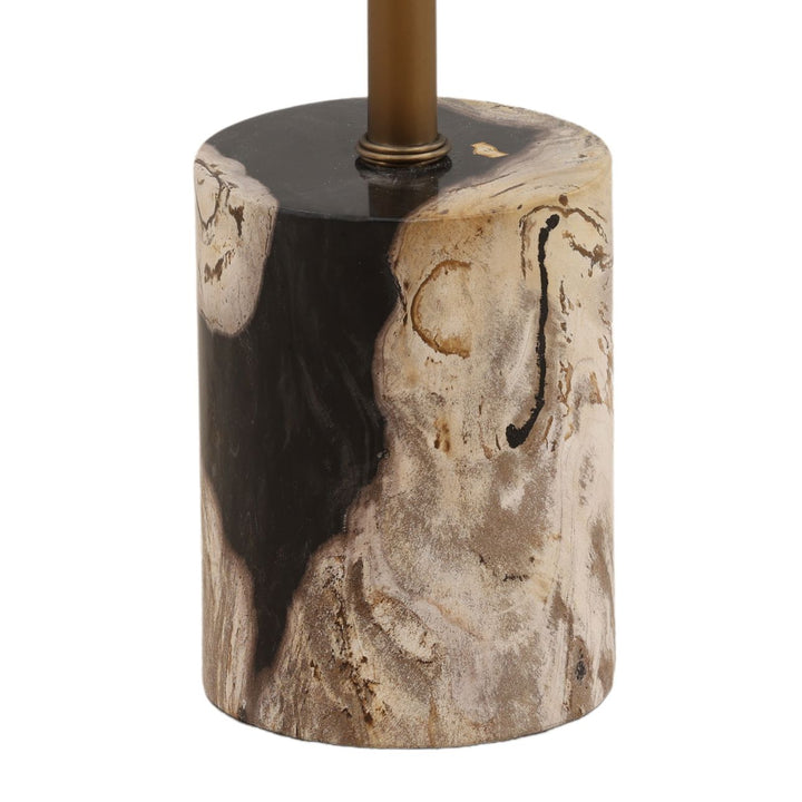 Orin Petrified Wood Side Table, detail 1 view