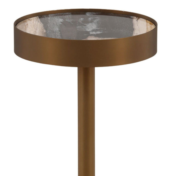 Orin Petrified Wood Side Table, detail 2 view