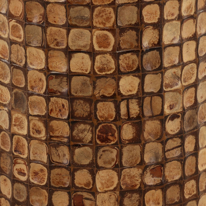 Rhea Coconut Shell Side Table, detail 1 view