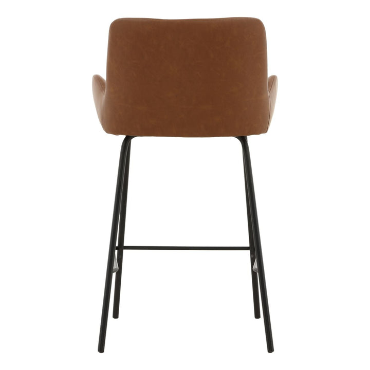 Zamelle Saddle Counter Stools Set of 2, back view