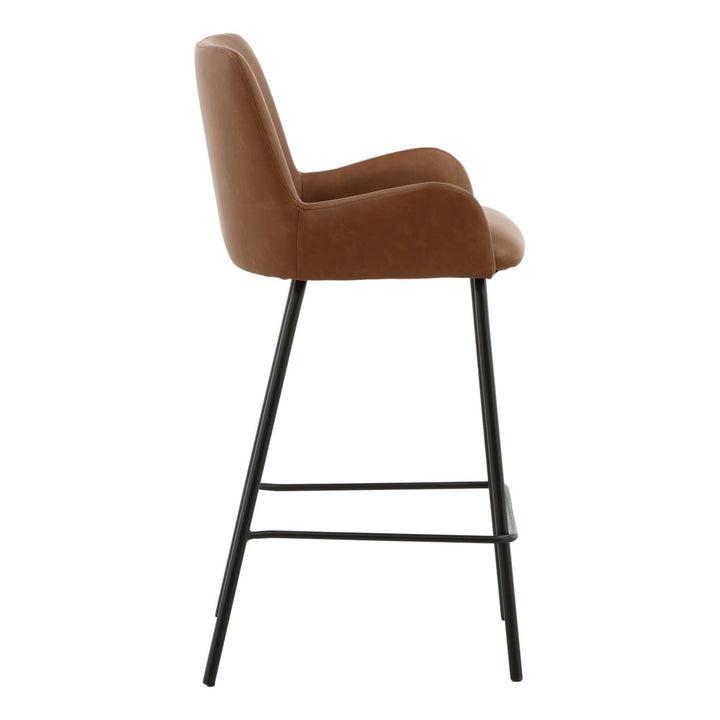 Zamelle Saddle Counter Stools Set of 2, profile view