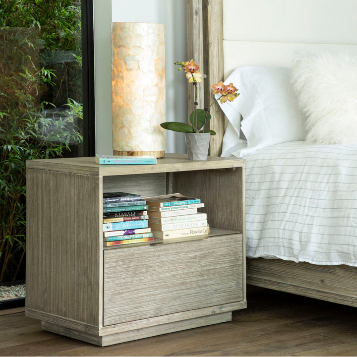 Juliet Solid Acacia Nightstand, alternate lifestyle view 2