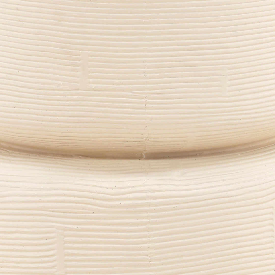 Iveta Ivory Outdoor Side Table, detail 1 view