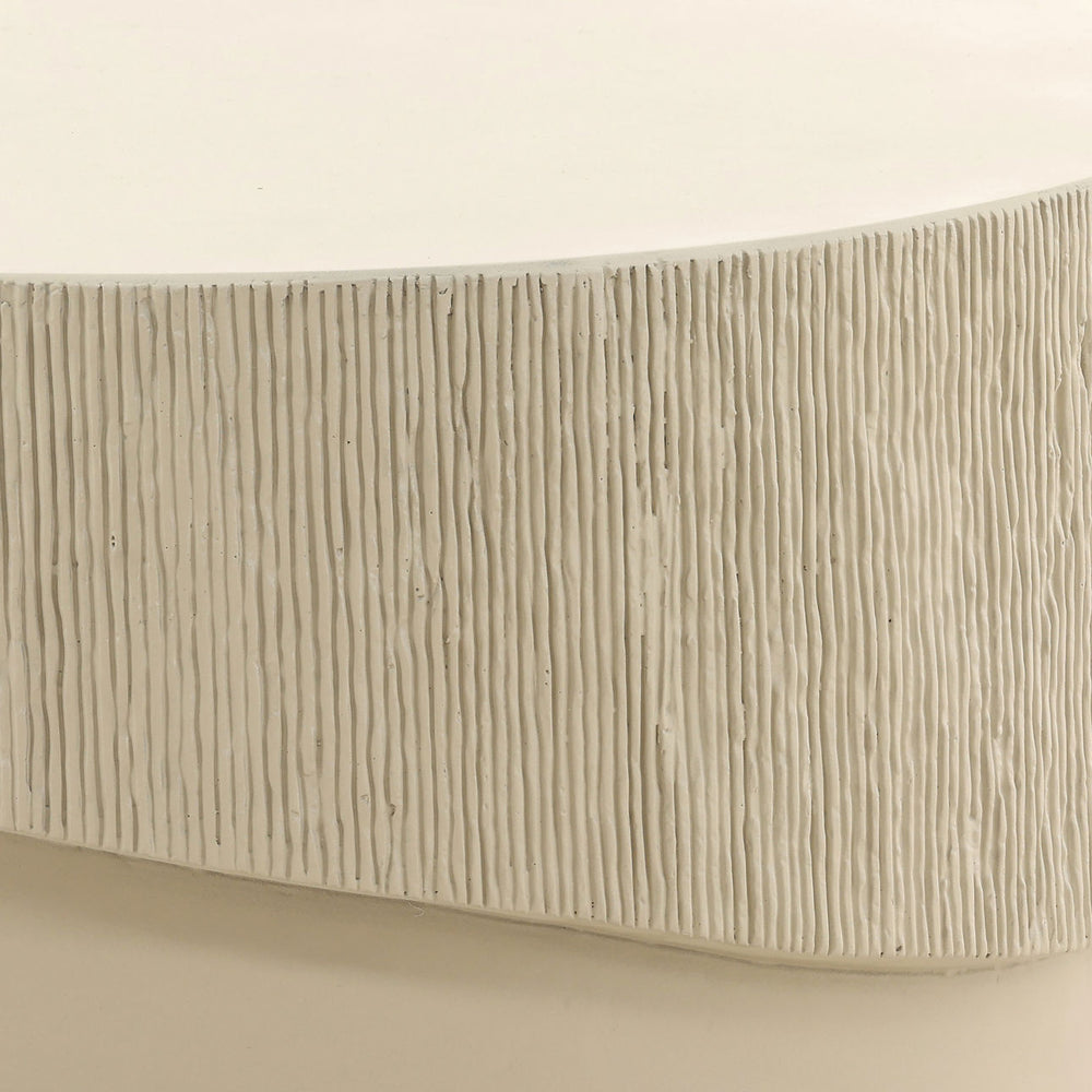 Mira Cream Outdoor Coffee Table, detail 1 view