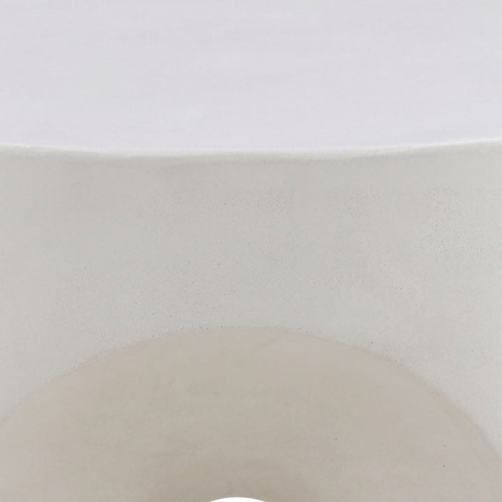 Cressa Ivory Outdoor Side Table, detail 1 view