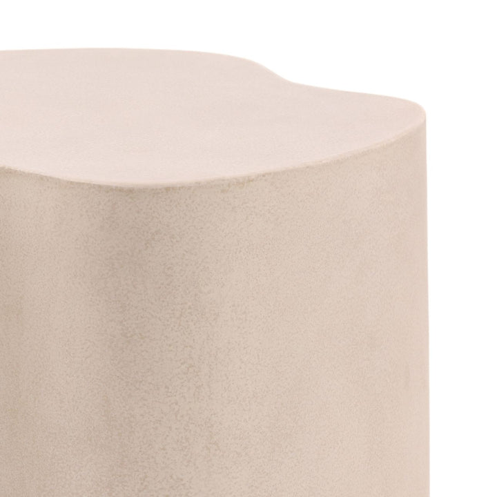 Xena Concrete Outdoor Side Table, 22" W × 18" H, detail 2 view