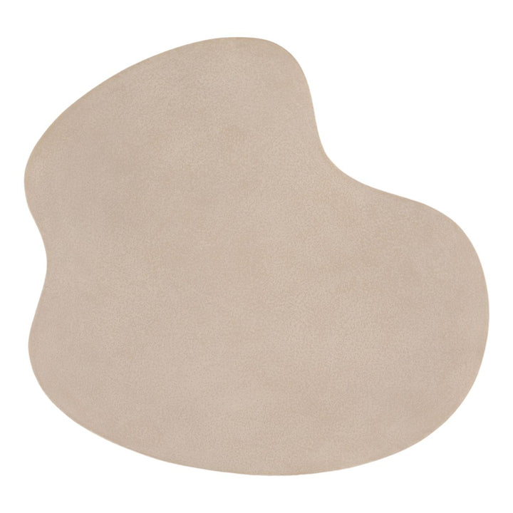 Xena Concrete Outdoor Side Table, 22" W × 18" H, overhead view