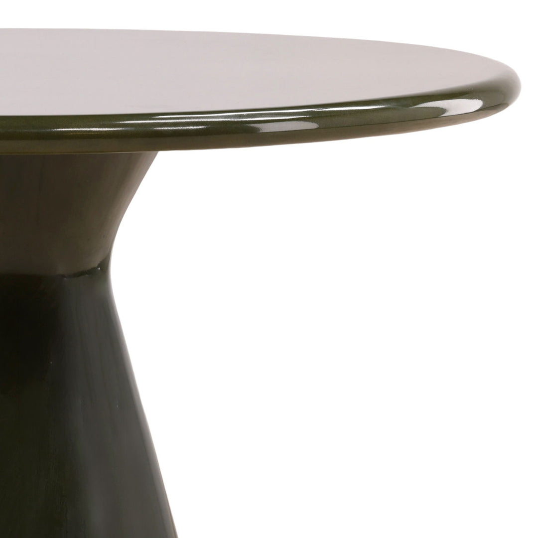 Avery Olive Concrete Outdoor Dining Table, detail 2 view