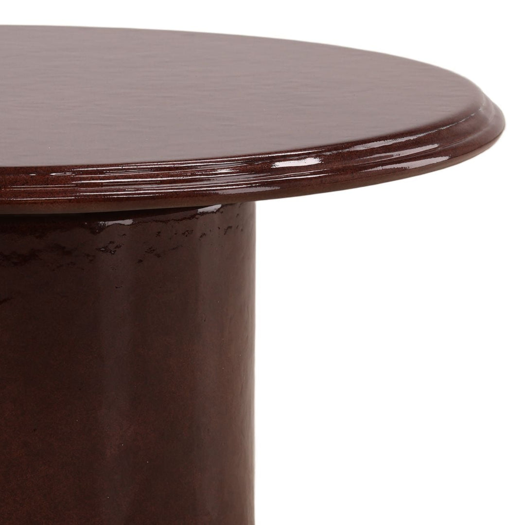 Runa Burgundy Outdoor Coffee Table, detail 2 view
