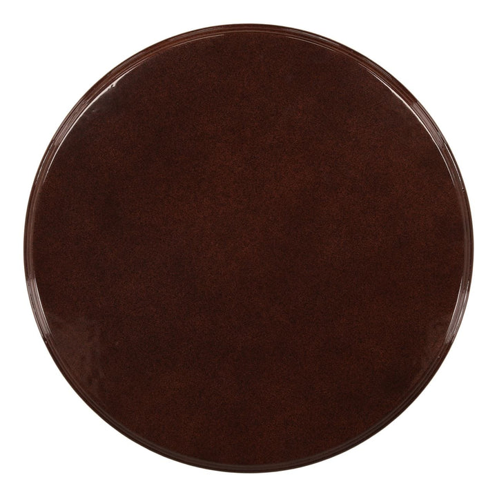 Runa Burgundy Outdoor Coffee Table, overhead view