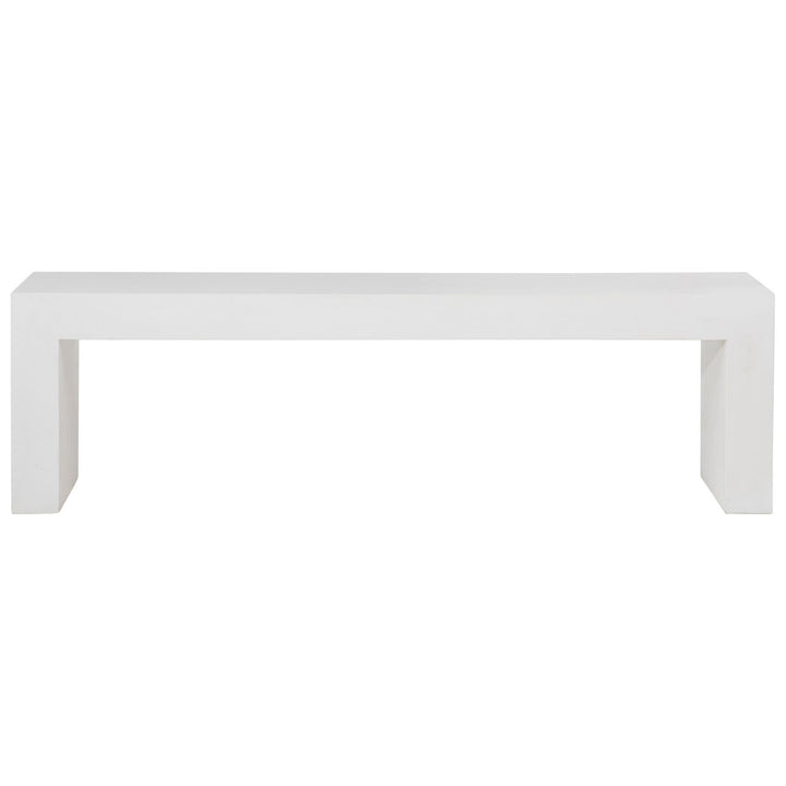 Blake Concrete Outdoor Bench, front view