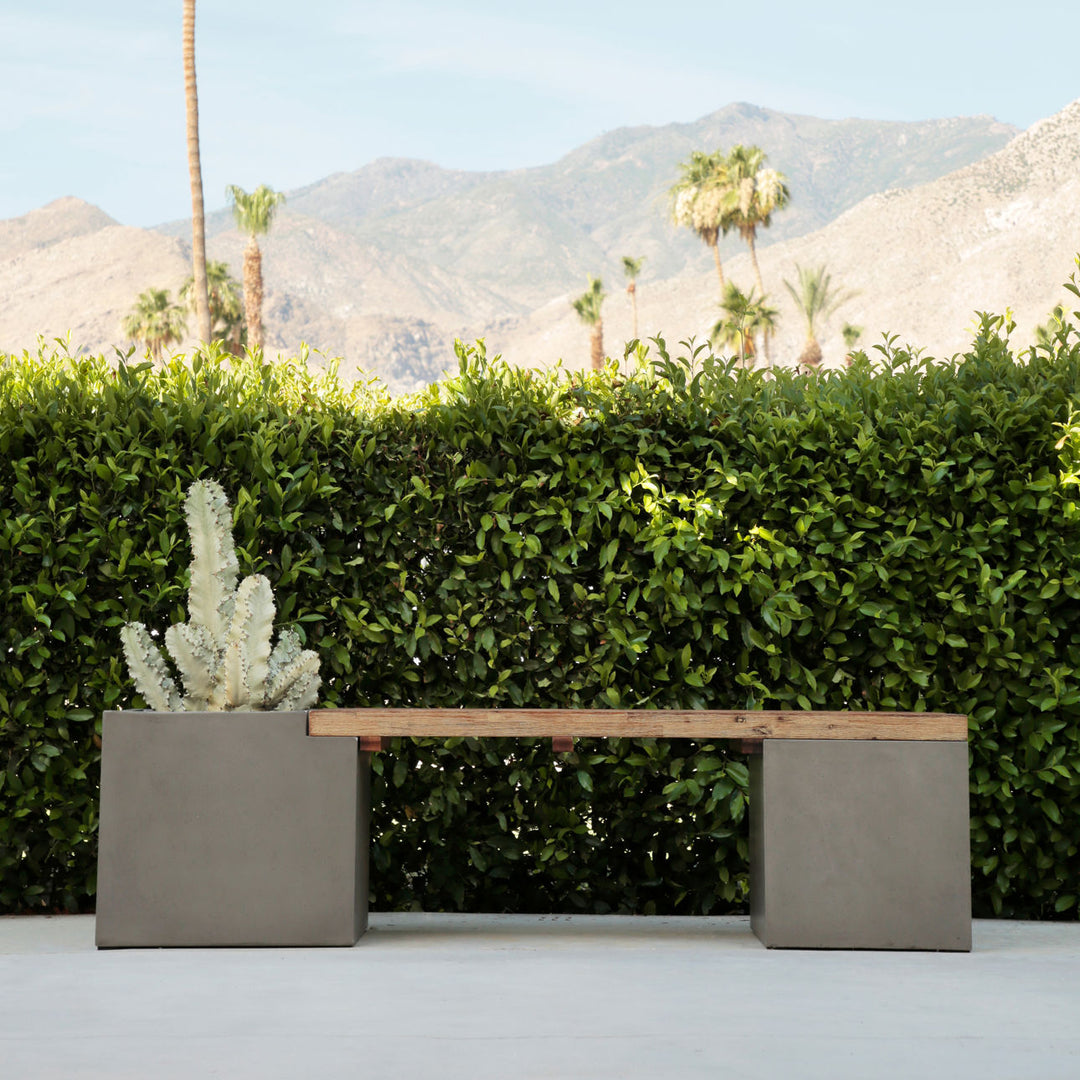 Bowen Outdoor Bench, lifestyle view