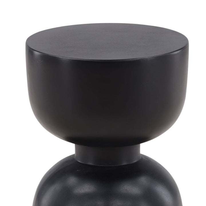 Riko Black Outdoor Side Table, detail 1 view