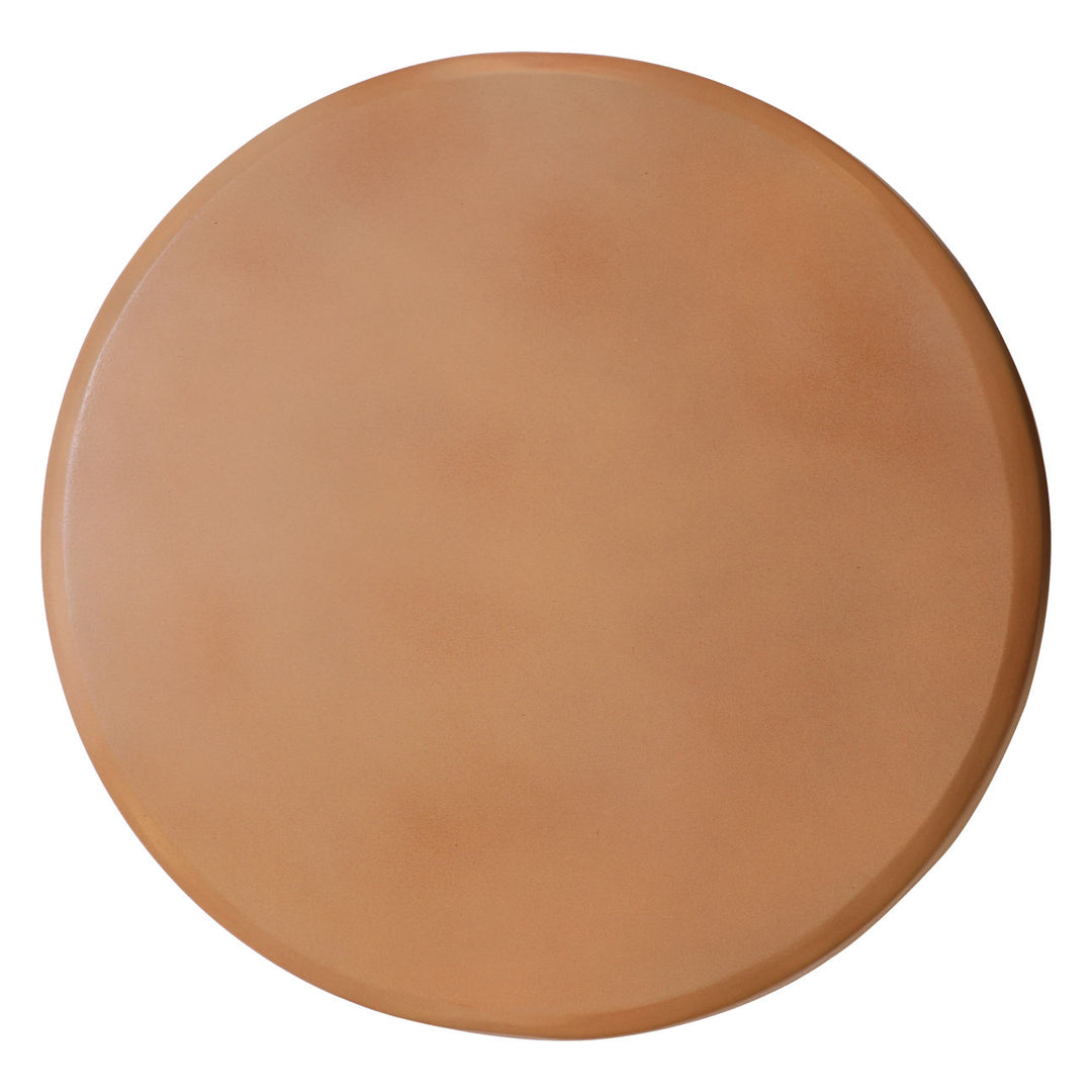 Rosso Terracotta Outdoor Side Table, overhead view