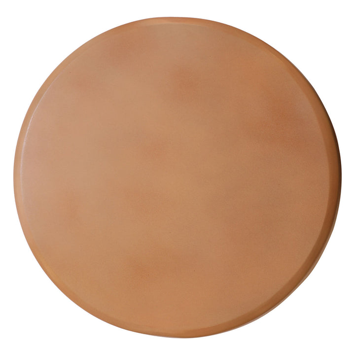 Rosso Terracotta Outdoor Side Table, overhead view