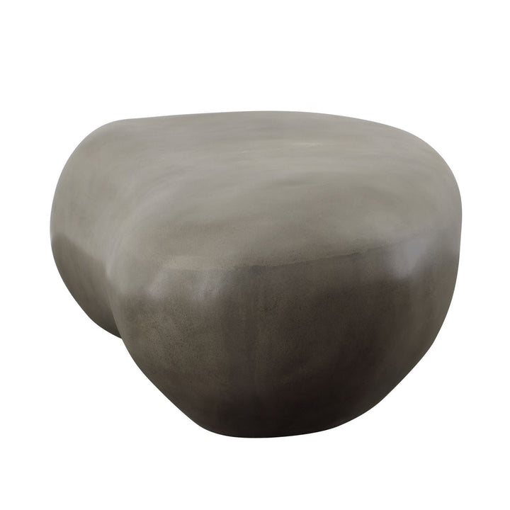 Sienna Concrete Outdoor Coffee Table, profile view