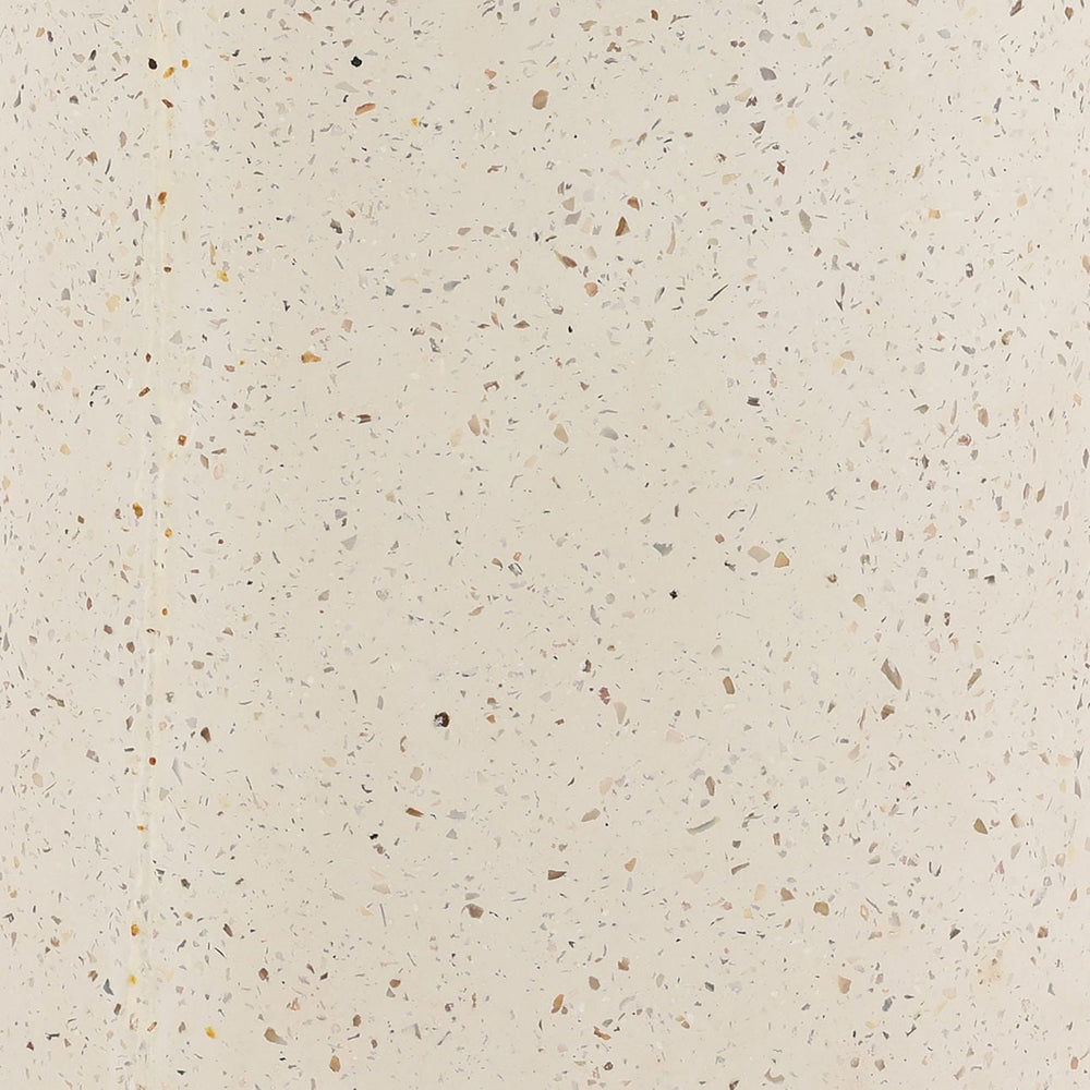 Oriel Ivory Terrazzo Outdoor Side Table, detail 1 view
