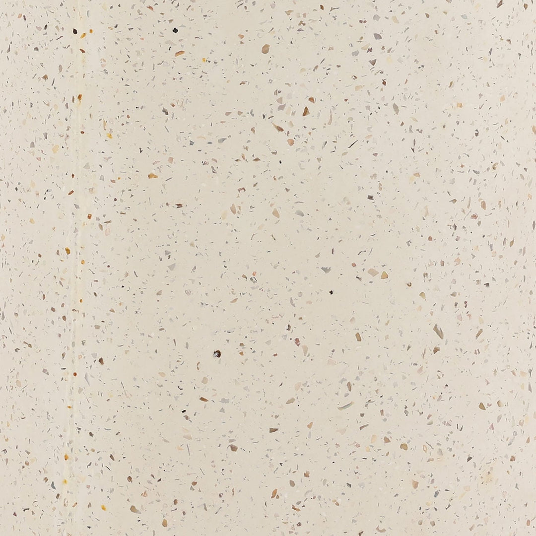 Oriel Ivory Terrazzo Outdoor Side Table, detail 1 view