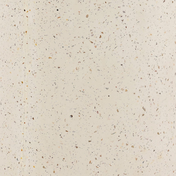 Oriel Ivory Terrazzo Outdoor Side Table, detail 1 view