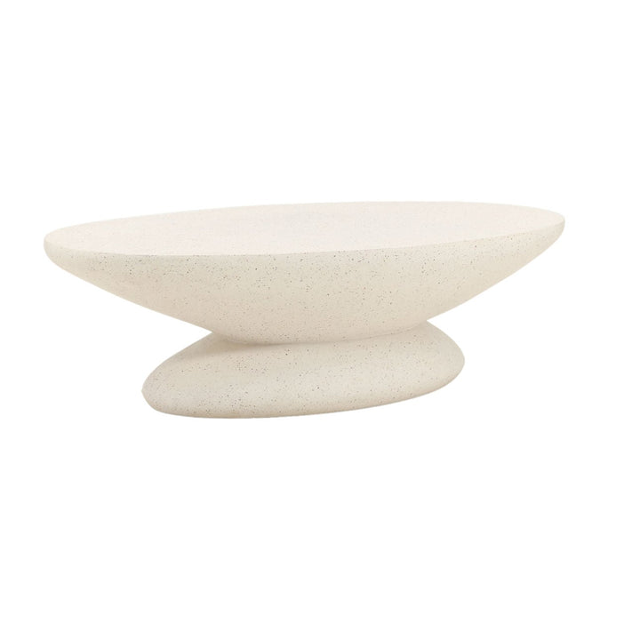 Jaia Terrazzo Outdoor Coffee Table, three-quarter studio view