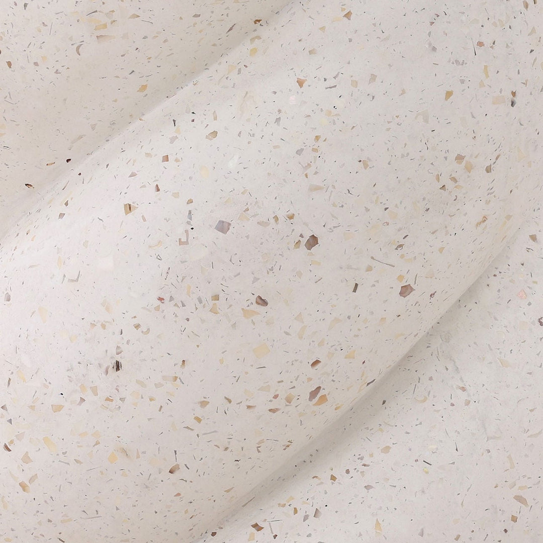 Nidelle Ivory Terrazzo Outdoor Bistro Table, detail 1 view