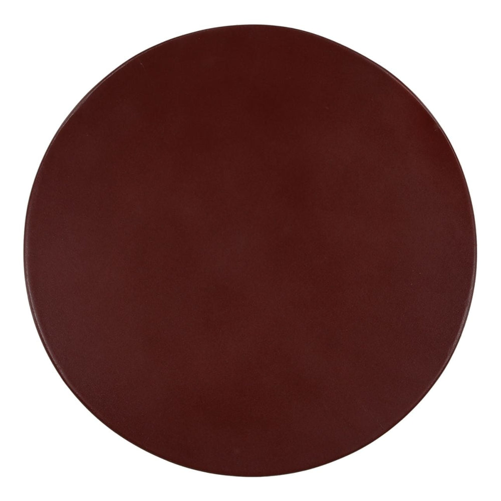 Zara Red Outdoor Side Table, overhead view