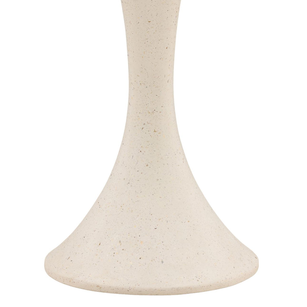 Floren Ivory Terrazzo Outdoor Bar Table, detail 1 view