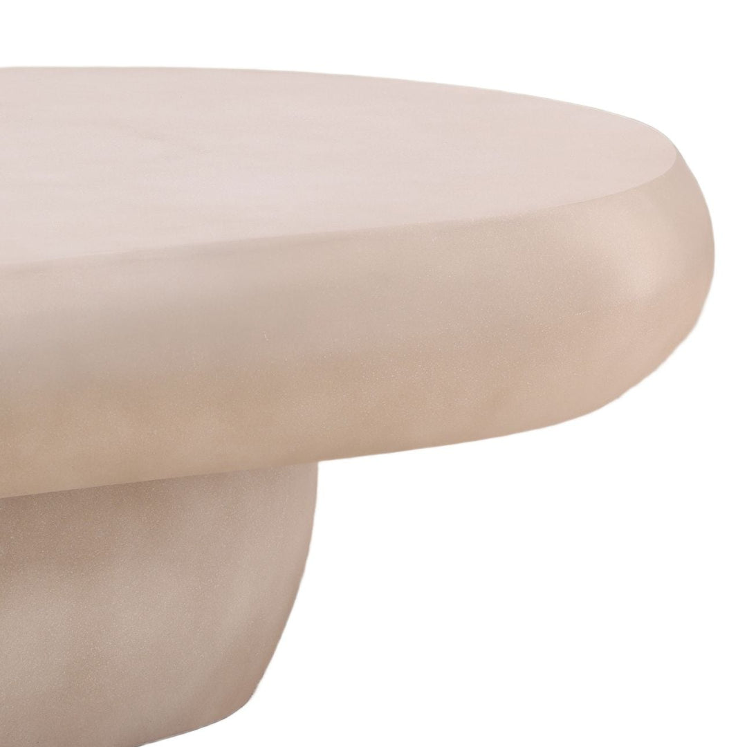 Delia Concrete Outdoor Coffee Table, detail 2 view